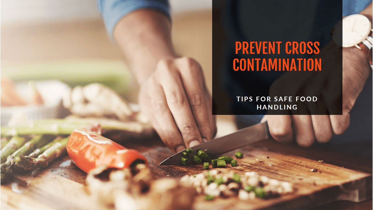 how to handle cross-contamination communicationon menus