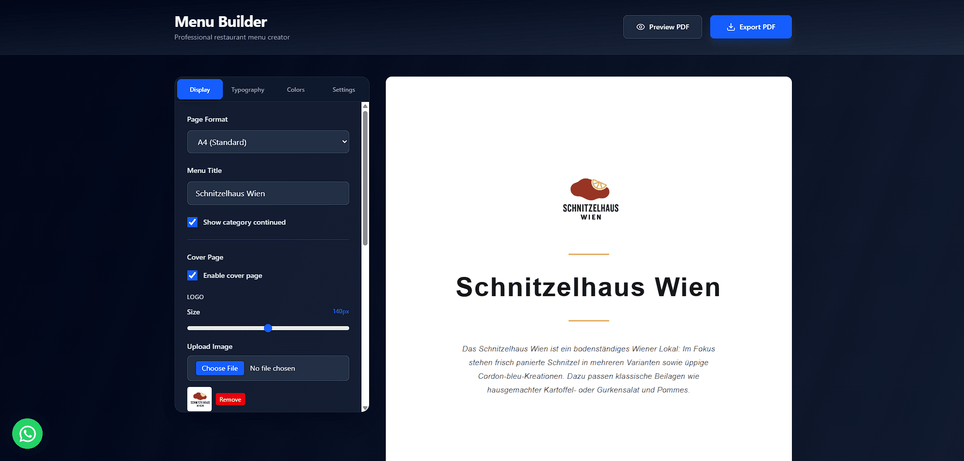 How to manage my restaurant menu online