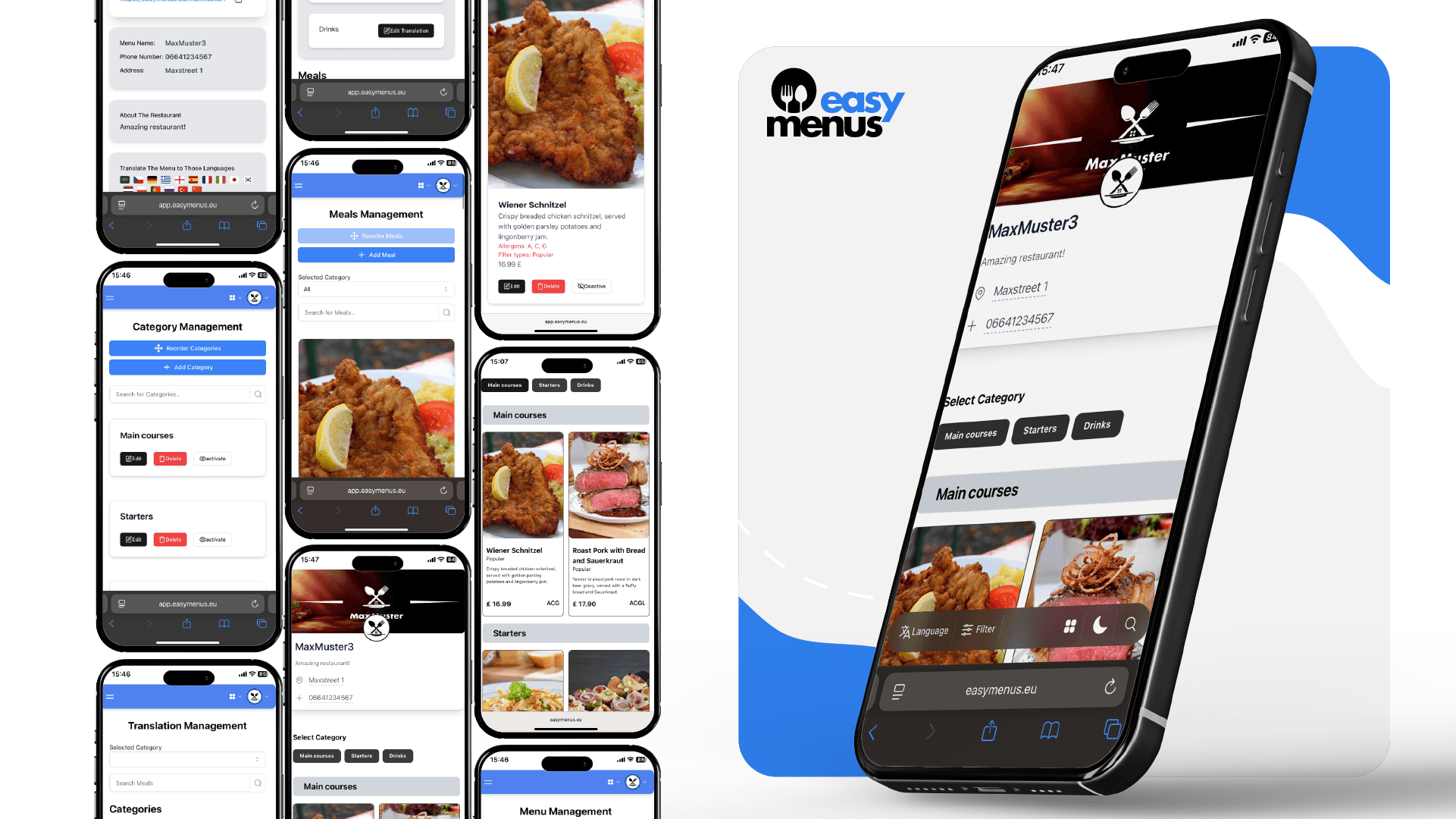 many menus inside a phone 