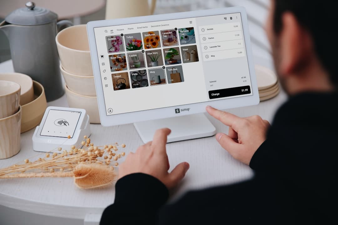Restaurant manager importing a menu from PDF into digital menu software