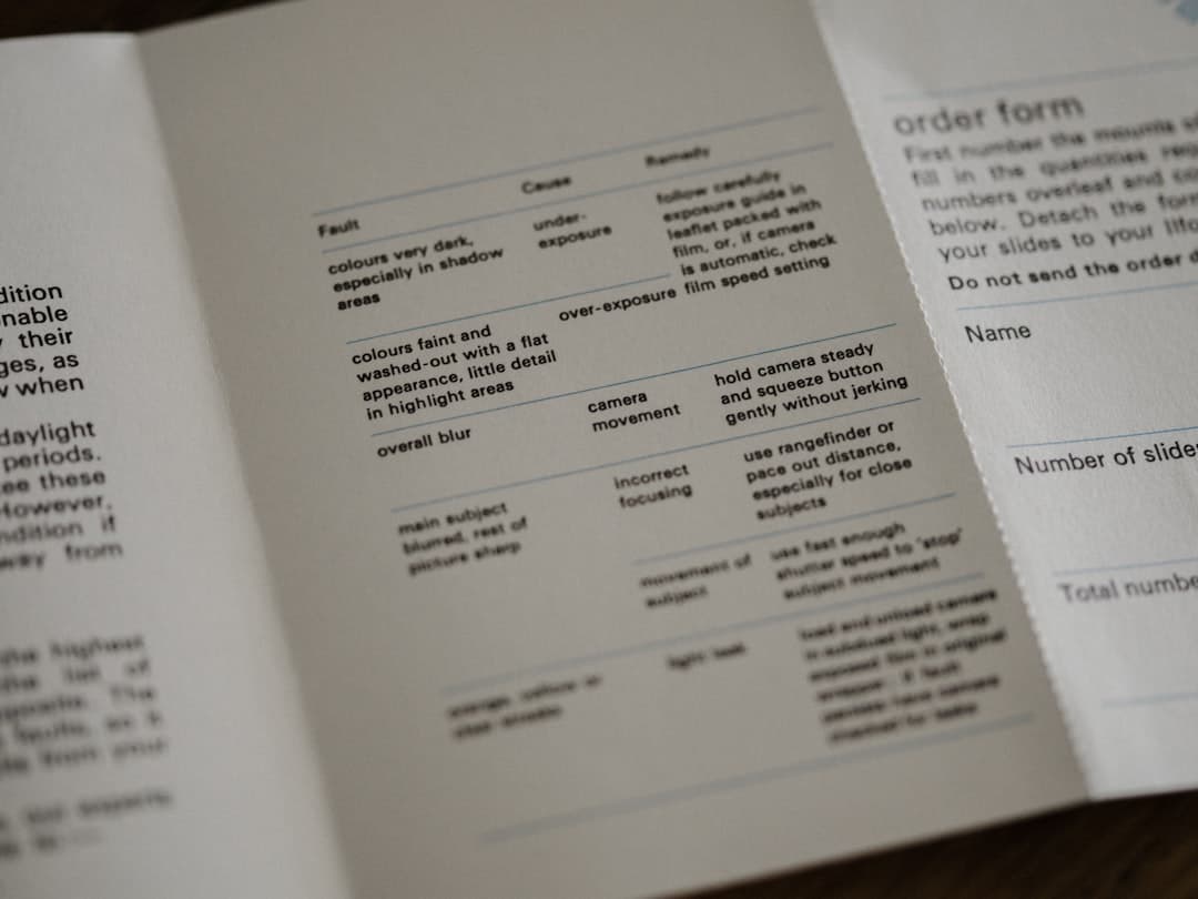Comparison of legible and illegible menu typography with labels