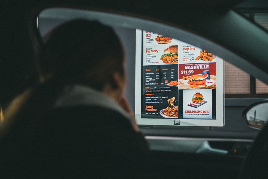 Digital restaurant menu highlighting one clear featured combo promotion for guests.