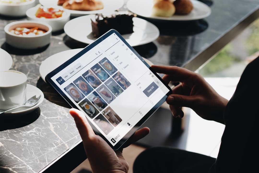 Restaurant operator comparing digital menus across multiple locations on a dashboard
