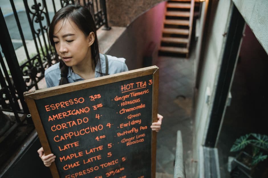 Restaurant operator building a master seasonal menu template with location exceptions
