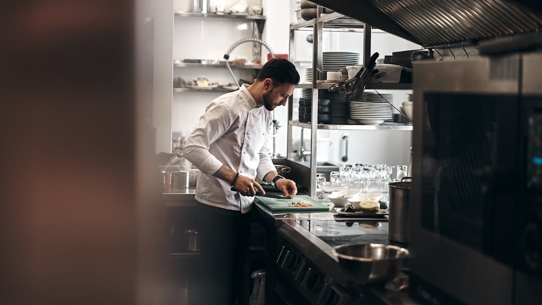 Restaurant staff testing an online order flow before publishing the menu.